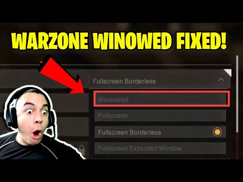 Part of a video titled How To Fix Warzone Windowed mode problem error Call of Duty Fix