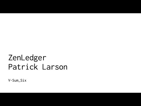ZenLedger technical briefing thumbnail