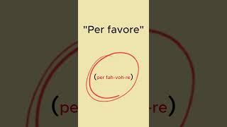 How to say "Please" In Italian #italy #italian #shorts #Language