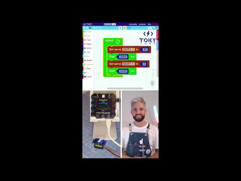 Servo Motors (180-dregree) in 1 minute with Tokymaker.