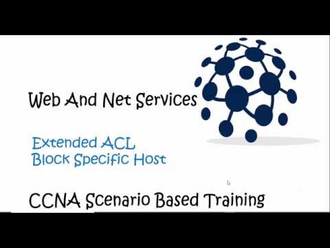 CCNA Scenario Based Training Extended ACL Block Specific Host