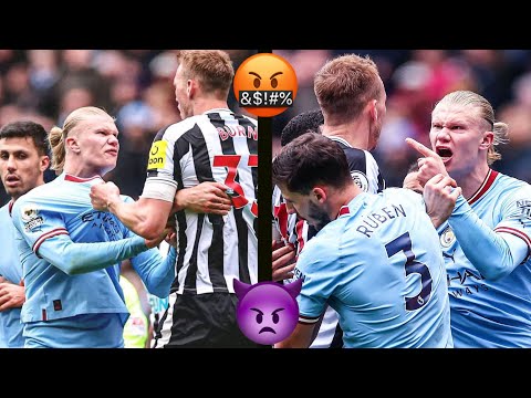 Haaland fight with Burn at Manchester city vs Newcastle match