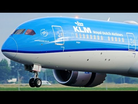 First KLM Boeing 787-9 [PH-BHA] Beautiful Morning Landing at Amsterdam Airport Schiphol