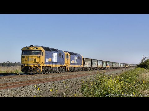 7732V Pacific National Grain Train - PoathTV Australian Railways