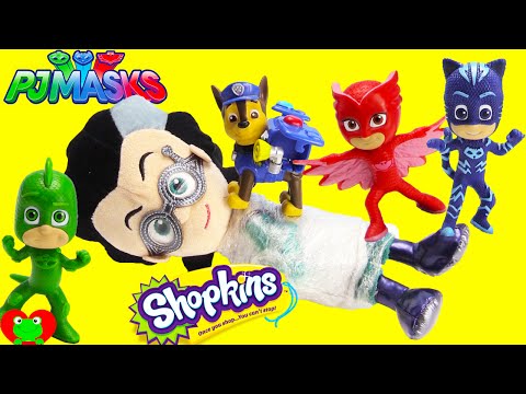 PJ Masks and Paw Patrol Saves the Day Romeo Steals Surprises Video