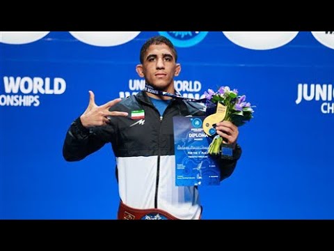 کسب دومین طلای ایران توسط رحمان عموزاد درمقابل جان دیاکومیهالیس مدال طلای رحمان بی رحم مسابقات جهانی