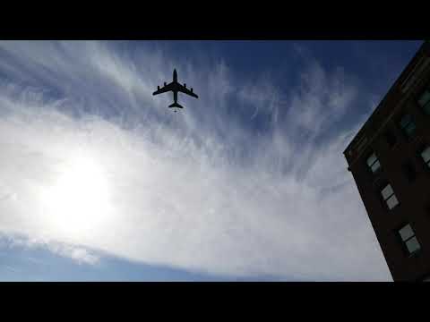 KC-135 Flyover before the Lawrence Veterans Day Parade