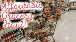 GROCERY HAUL ON A BUDGET + WEEKLY MEAL PLANNING | Hayley Paige