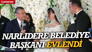 Özgür Özel, Narlıdere Belediye Başkanı Erman Uzun'un nikah şahitliğini yaptı
