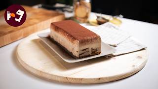 Tarta de CAFÉ y galleta SIN HORNO ☕ Receta muy FÁCIL, rápida y sin huevo ‼️