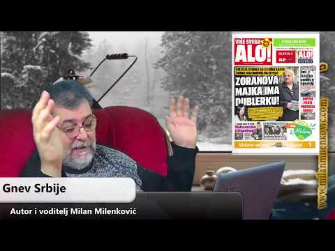 Gnev Srbije 23.02.2018. - MILAN MILENKOVIĆ (uživo) (video)