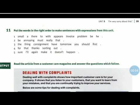 Unit 5 Tips for Handling Complaints