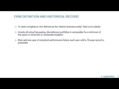 describe the scope of the GIPS standards with respect to an investment firm’s definition and...