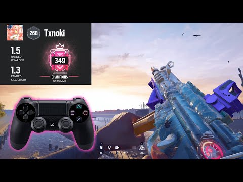 NEON DAWN CHAMPION CONTROLLER PLAYER: PS4 Ranked Highlights - Rainbow Six Siege Console Gameplay