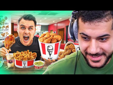 He orders everything from KFC! Hamed looks