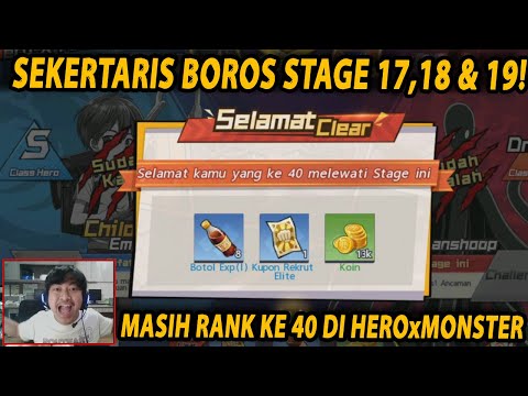 🔥🔥MEMBANTAI SEKERTARIS BOROS STAGE 17, 18 & 19 [RANK 40 PVE] - ONE PUNCH MAN:The Strongest