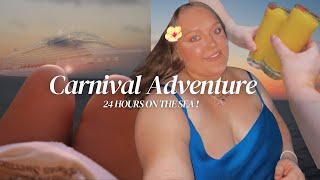 Spend 24 hours with me on Carnival Adventure! | Day 6 | Comedy show, 80's Night, Meals & More!