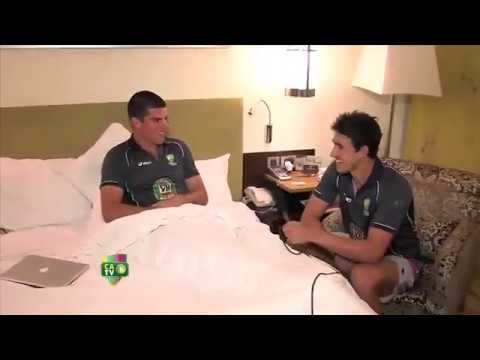 Moises Henriques caught listening to some tunes on Spotify?