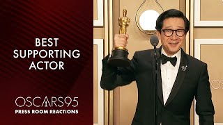 Best Supporting Actor Ke Huy Quan | Oscars95 Press Room Speech