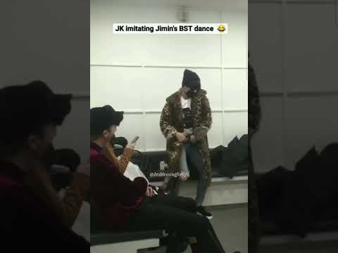 jungkook imitating jimin's blood sweat and tears dance😂 #bts #jungkook #shorts