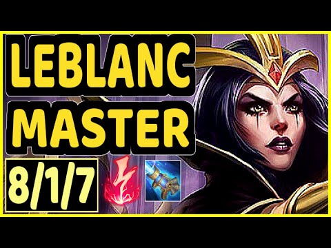 MILICA (LEBLANC) - 8/1/7 KDA GAMEPLAY - EUW Ranked MASTER