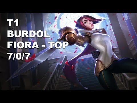T1 Burdol Top Fiora vs Camille - KR Challenger Patch 10.8