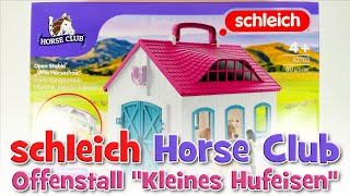 schleich Horse Club Offenstall "Kleines Hufeisen" (42703) | UNBOXING