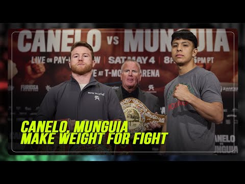 Canelo, Munguia make weight for super middleweight title fight