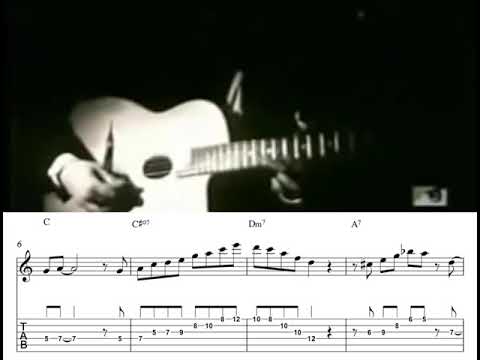 Django Reinhardt - J'attendrai (Live Video and Solo transcription)