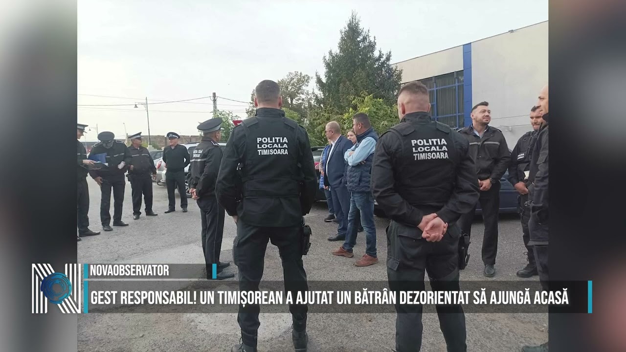 Gest responsabil! Un timișorean a ajutat un bătrân dezorientat să ajungă acasă