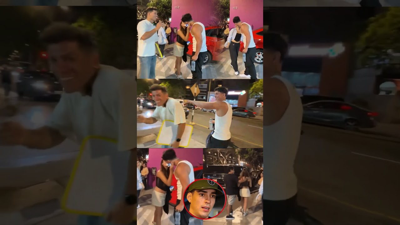 Member of Esto es guerra caught kissing a young woman in front of her boyfriend during live broad...