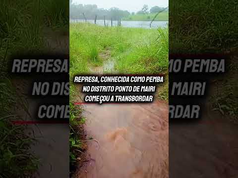 Represa conhecida como Pemba no distrito Ponto de Mairi município de Mairi-BA começou a transbordar