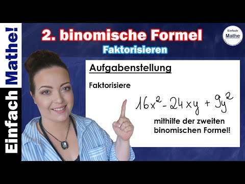 Die zweite binomische Formel | Faktorisieren | Rückwärts  by einfach mathe!