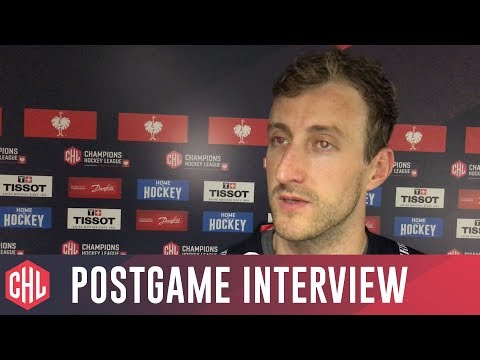 Harrison Reed of Stavanger Oilers after a 4–3ot loss to Kometa Brno