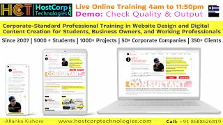 Website Design Training in Hyderabad | Best Web Design Course in Hyderabad Telan