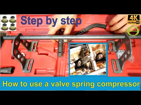 How to use a valve spring compressor tool