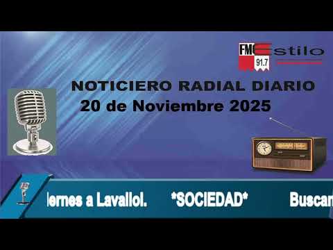 Noticiero radial diario 20 de Noviembre 2025