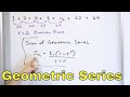16 - The Geometric Series - Definition, Meaning & Examples - Part 1