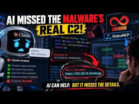AI Missed the Malware's Real C2! | Claude Desktop, GhidraMCP & Manual Reverse Engineering (Part 2)