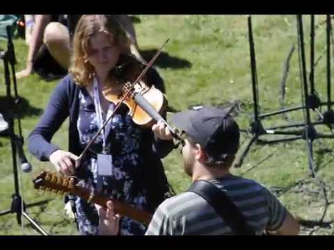 Villads and Henriette from Denmark at Café Nyfiket Rattvik Saturday