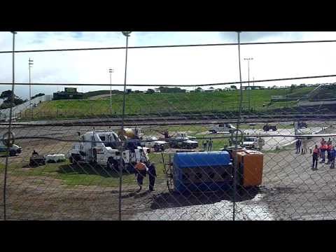 Murray Bridge Speedway - Water Truck Rollover