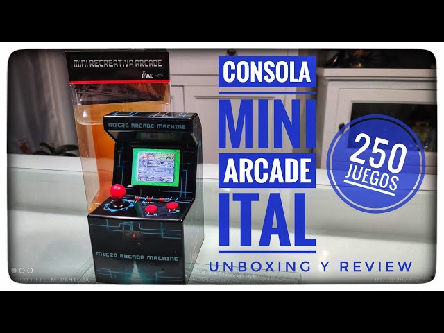 Vídeo relacionado con ITAL - Consola Mini Arcade recreativa portátil con 250 Juegos Perfecta para Regalo de niños y Adultos con diseño Retro (Azul)