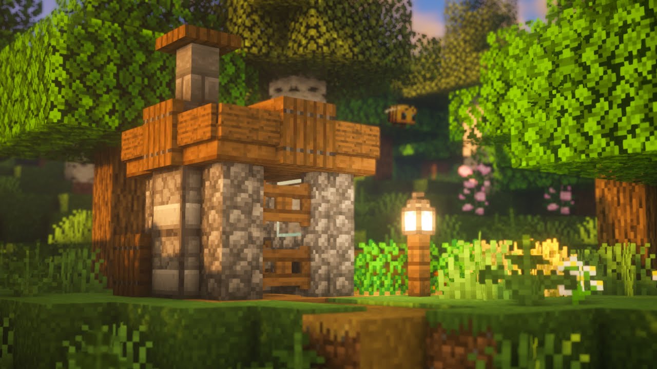 How to Build a Tiny Minecraft Survival House! - YouTube