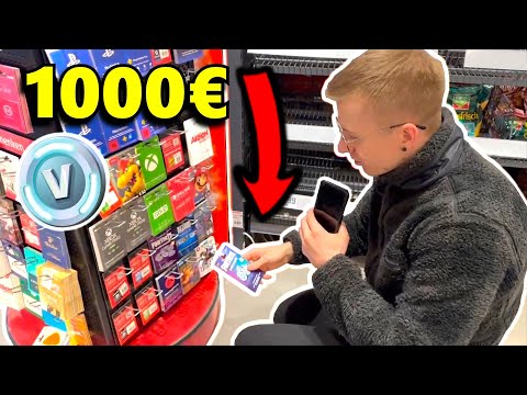 ich KAUFE für 1000€ Fortnite VBUCKS bei REWE