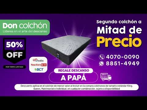 Regale descanso a papá - Don Colchón - Colchonerías Boutique - Colchones Costa Rica