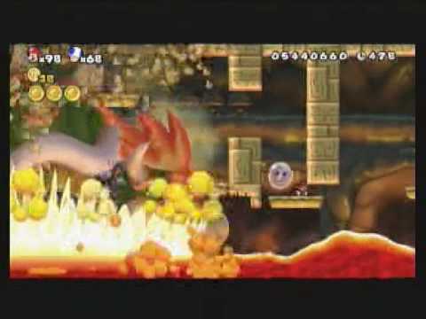New Super Mario Bros Wii 100% Walkthrough Part 35 (Final Boss)