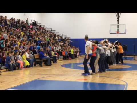 A2 STEAM flash mob for retiring principal Joan Fitzgibbon