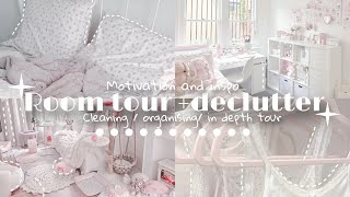 DEEP CLEAN MY MESSY ROOM WITH ME🎀*motivation to clean ur room*