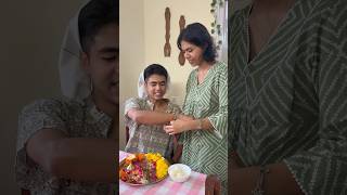 Rakshabandhan Vlog✨ Brother Sister Rakhi Celebration!🧡 #minivlog #shorts #rakshabandhan #rakhi