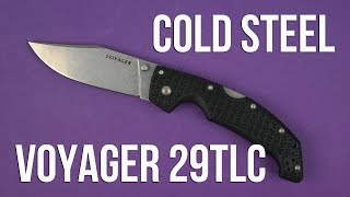Cold Steel Voyager Large Clip Point (29TLC) - відео 1